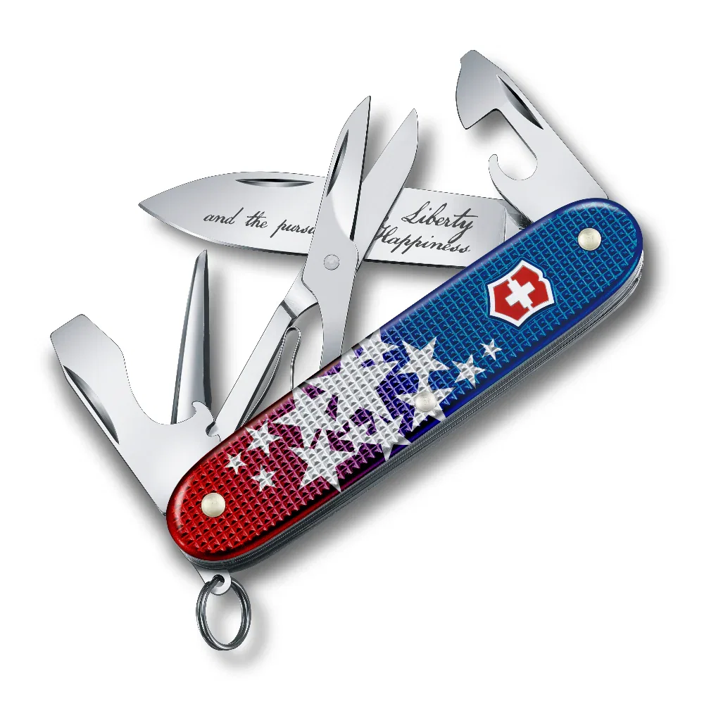 Image of Victorinox America's 250th Anniversary Pioneer X Alox 2026 Limited Edition Swiss Army Knife