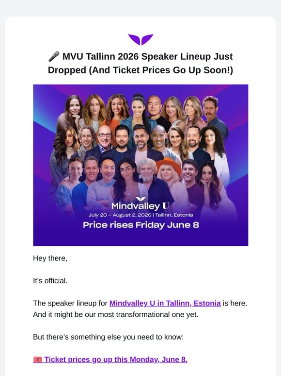 Meet your mentors in person this July