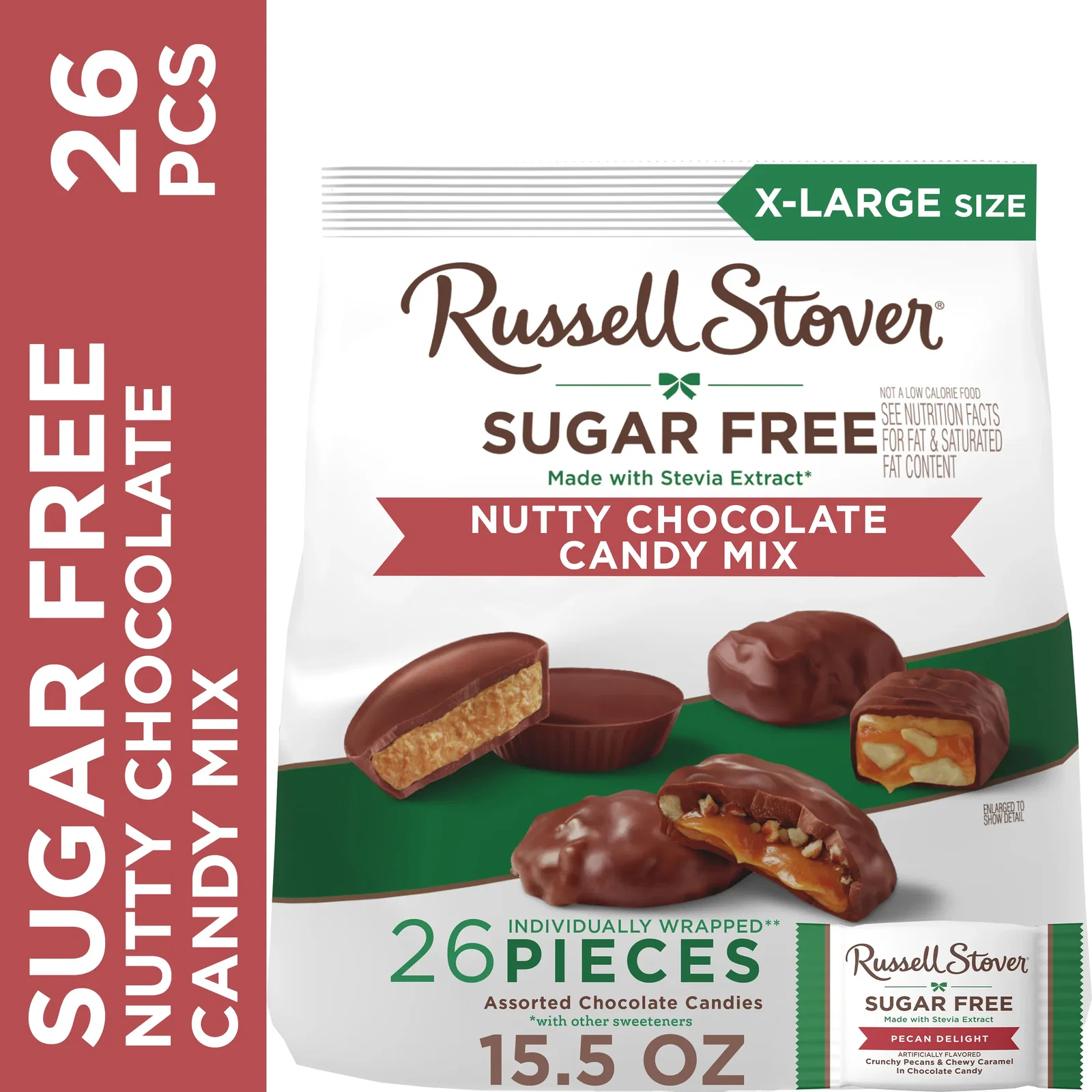 Sugar Free Nutty Chocolate Candy Mix, 15.5 Oz. Bag