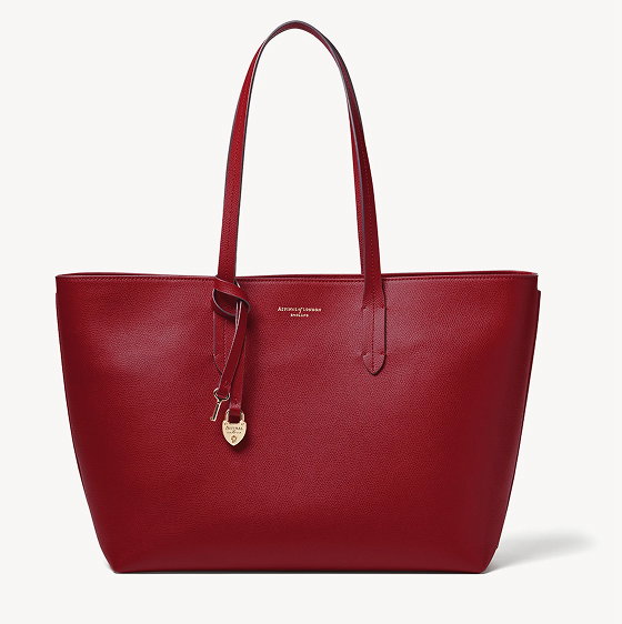 Zipped East West Tote with Heart Shaped Lock & Key Charm