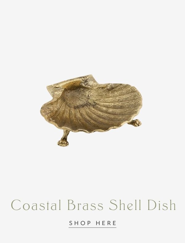 Coastal Brass Shell Dish