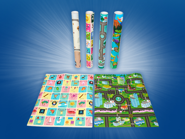 Excellerations® Printed Foam Floor Playmats, Set of 6