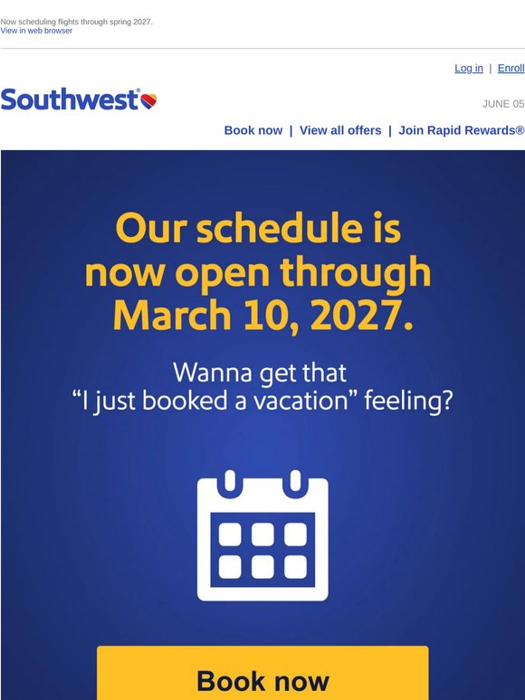 Future travel plans just got easier to make.