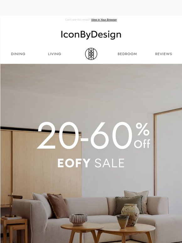 Save up to 40% on New Sofa Arrivals
