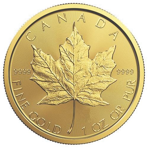 Image of 1 oz Canadian Gold Maple Leaf Coin - Random Year