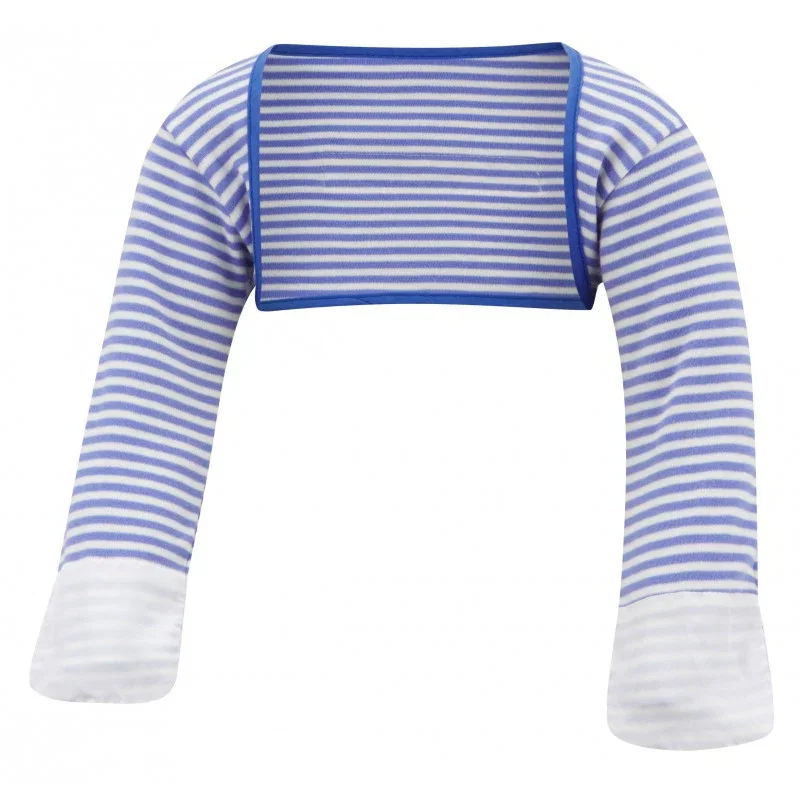 Image of ScratchSleeves Cotton with Scratch Mittens for Kids (STRIPES)