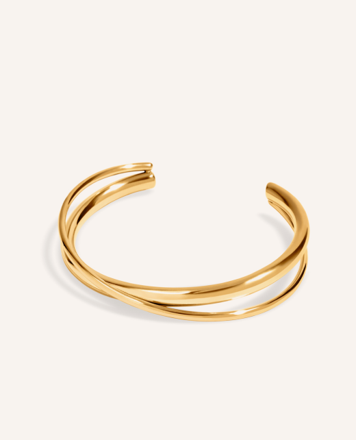 Crossover Bangle (Gold)