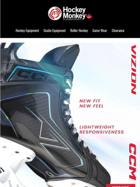 New Fit. New Feel. 🌌 CCM Vizion Skates are Light Years Ahead