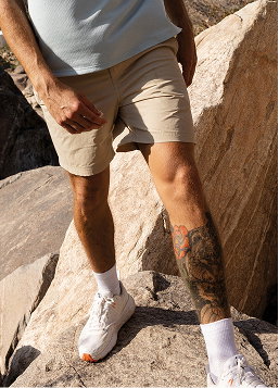Men's khaki shorts