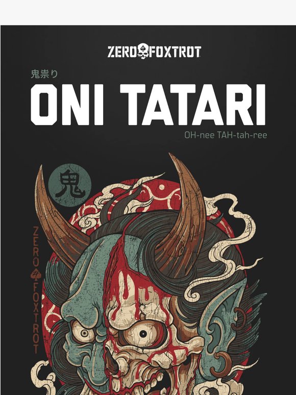 👹 NEW TEE: ONI TATARI