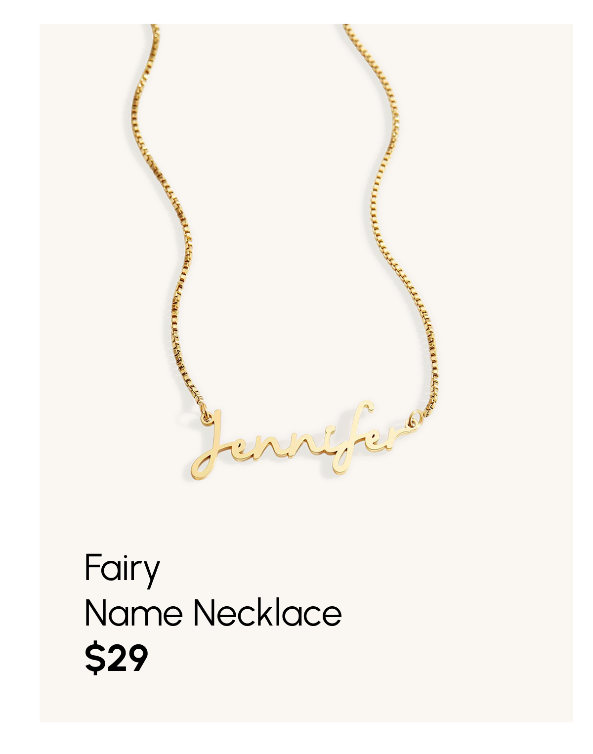 Fairy Name Necklace