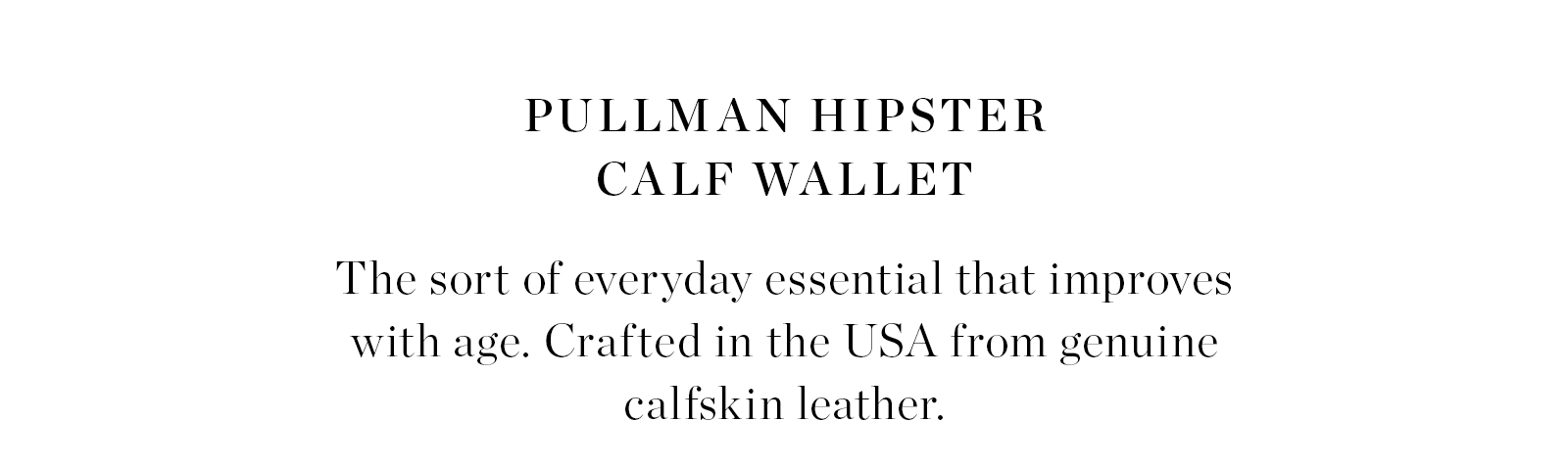 Shop Pullman Hipster Calf Wallet