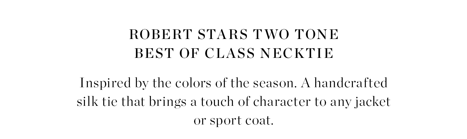 Shop Robert Stars Two Tone Best of Class Necktie