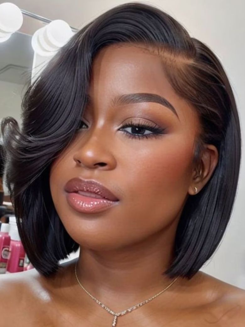 UNice Bye-Bye Slip™ 7x5 Lace Side Part Layered Wig With Side-Swept Bangs with Invisible drawstring 150% Density