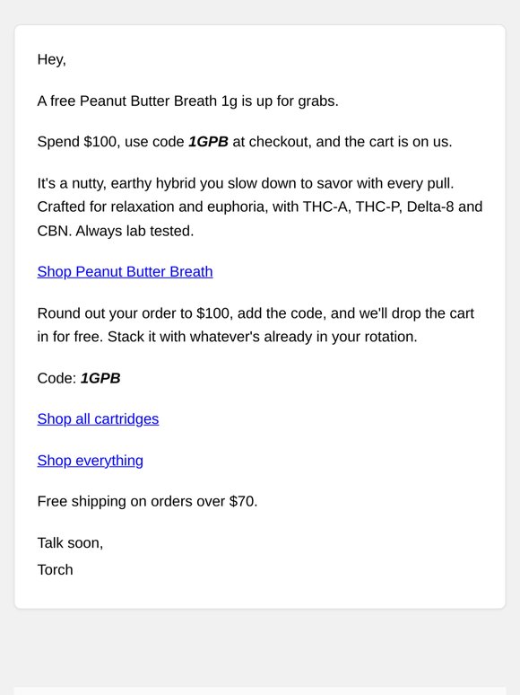 Get a free cart on us