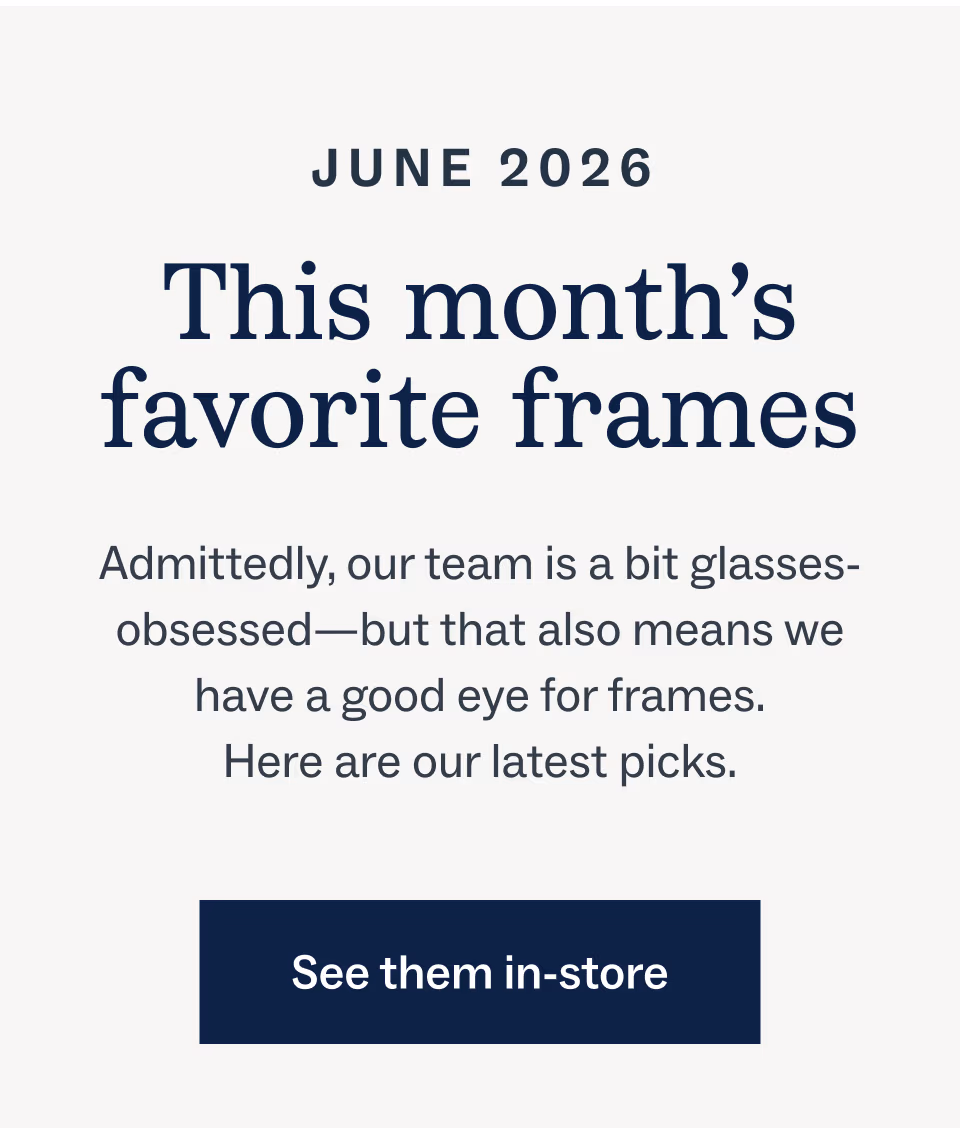 This month's favorite frames