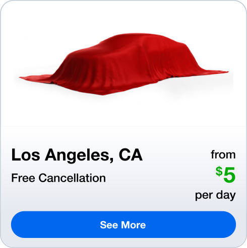 Los Angeles, CA - Rental Car deal - See More