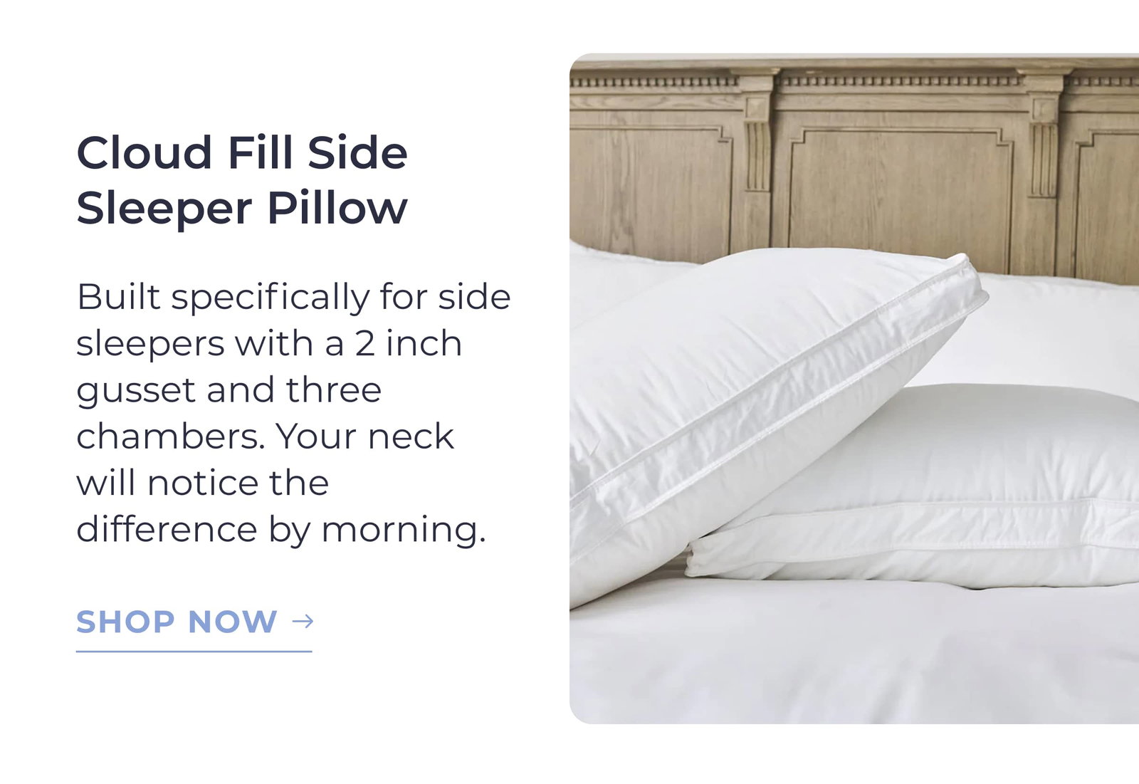 Cloud Fill Side Sleeper Pillow