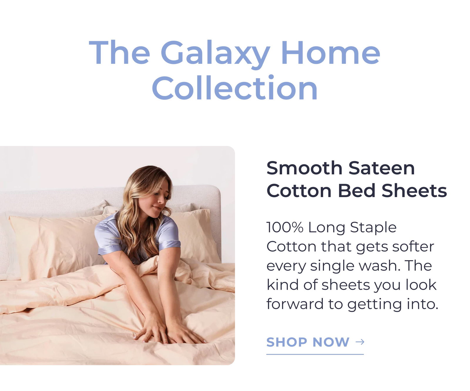 Smooth Sateen Cotton Bed Sheets
