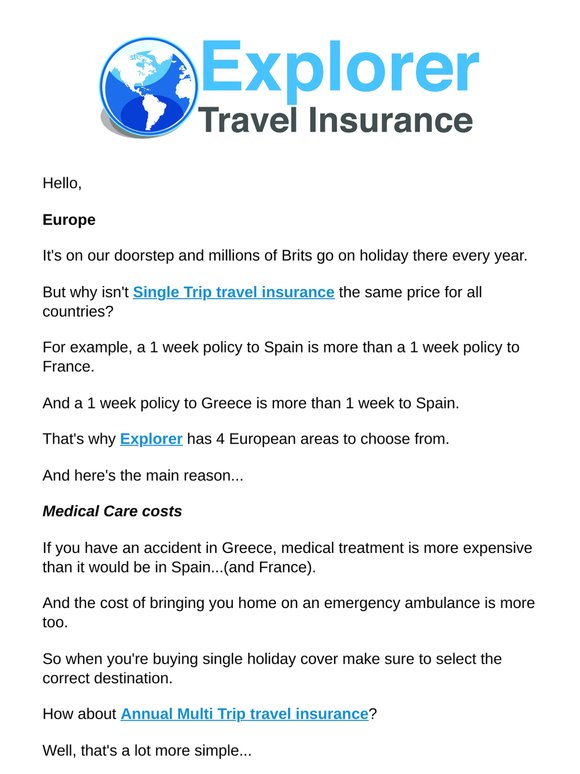 European Holidays - part 1