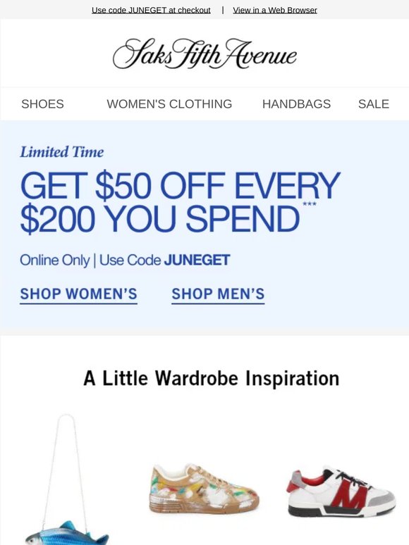 Get $50 off every $200 today + Recommendations just for you