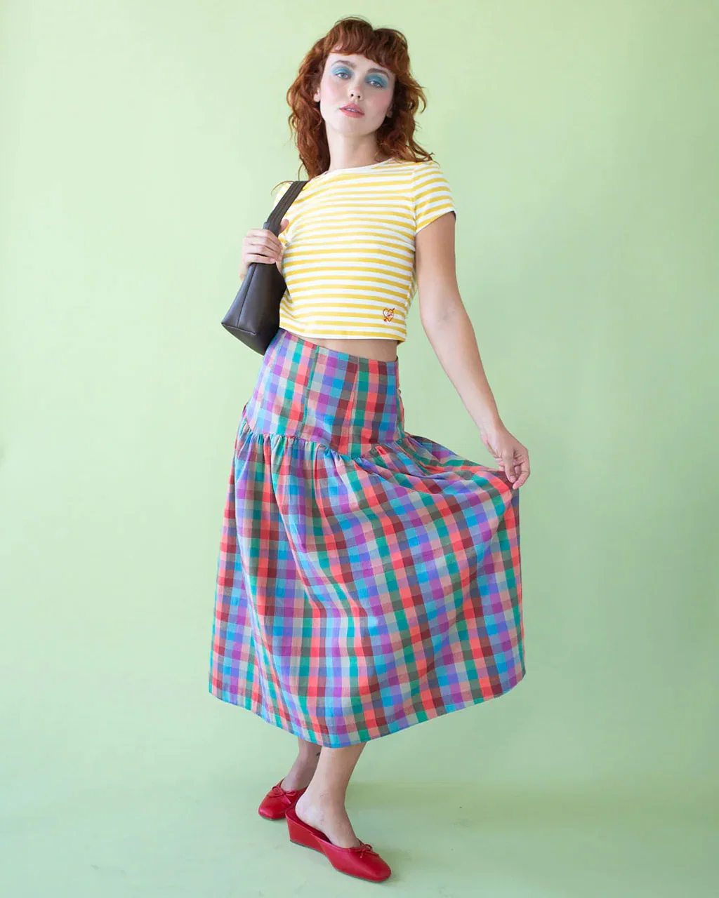 Image of Penny Skirt - Colorburst Plaid