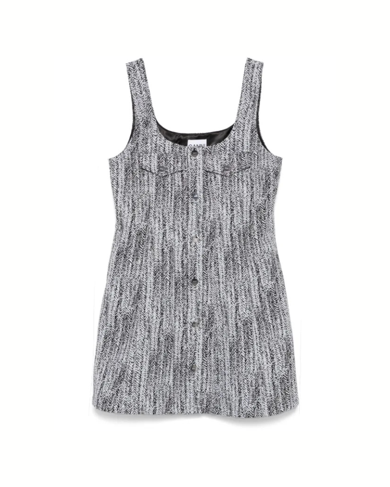 Ganni Cotton Tweed Mini Dress at Century 21 NYC