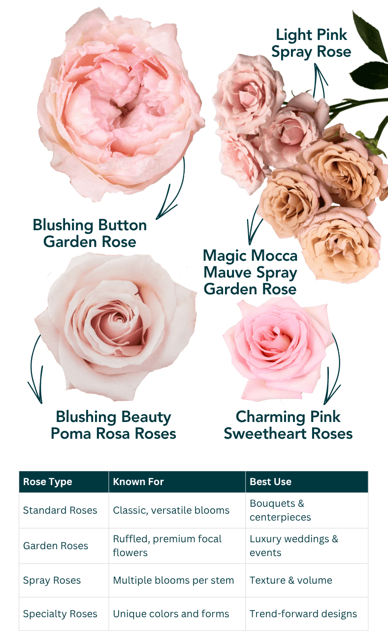 Not All Roses create the Same Look