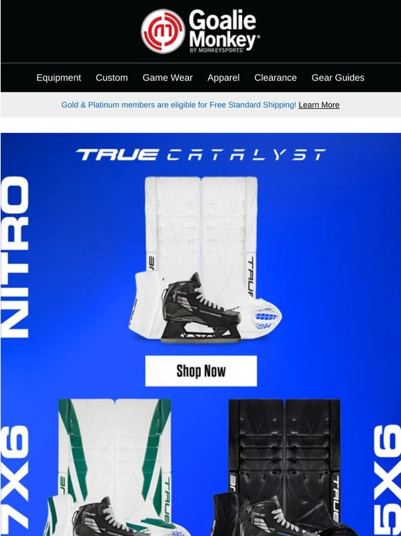 TRUE Catalyst Goalie Gear Drops In 🔥 Nitro �� 7X6 • 5X6