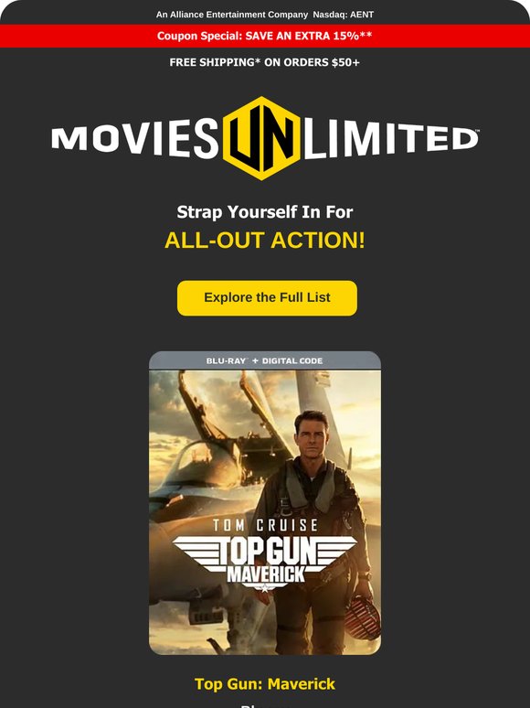 Strap Yourself In for Our All-Out Action Sale!