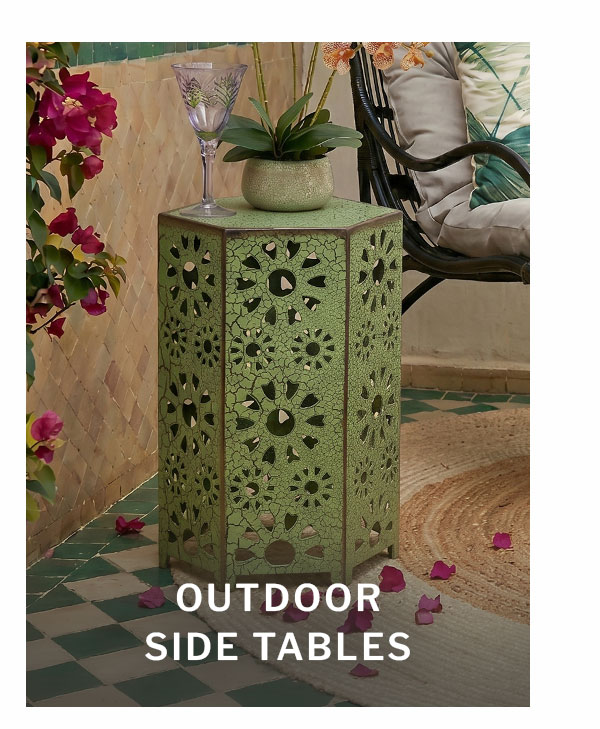 Outdoor side tables. 