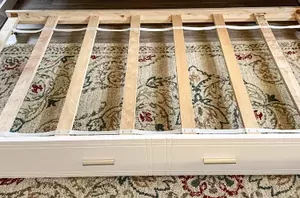 This 30-minute storage hack has got to be the best way to reuse an old trundle bed
