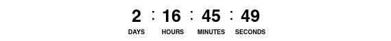 72 Hour Countdown Timer