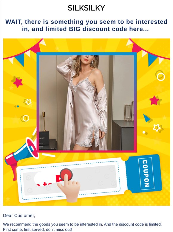 WAIT, there is something you seem to be interested in, and limited BIG discount code here...