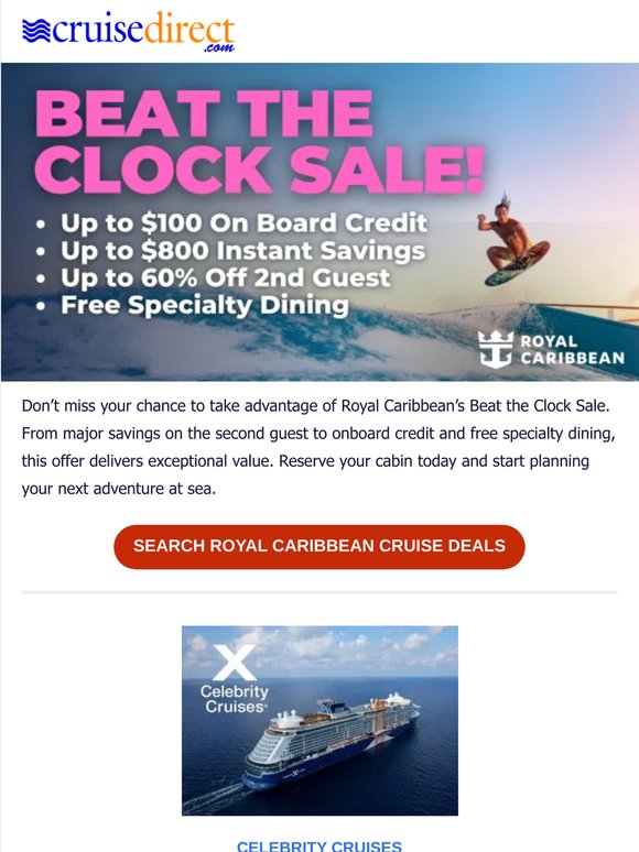 Royal Caribbean Cruise Deals from $53/Night