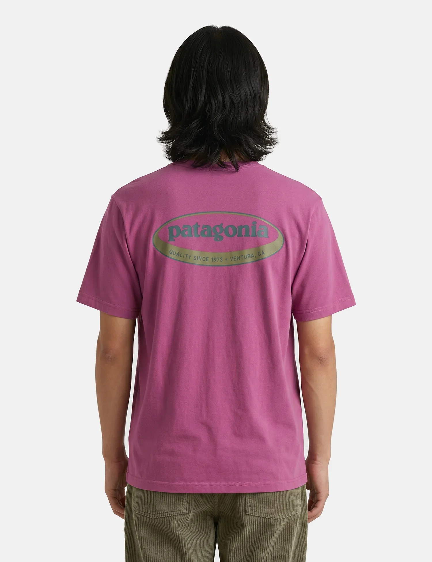 Image of Patagonia '95 Oval Logo T-Shirt Magenta