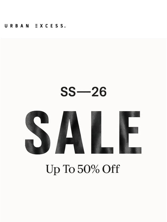 SS26 SALE: — Summer Edit — Up To 50% Off.