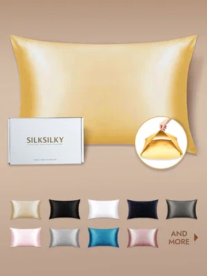 Image of 22Momme 100% Mulberry Silk Pillowcase - Envelope Closure