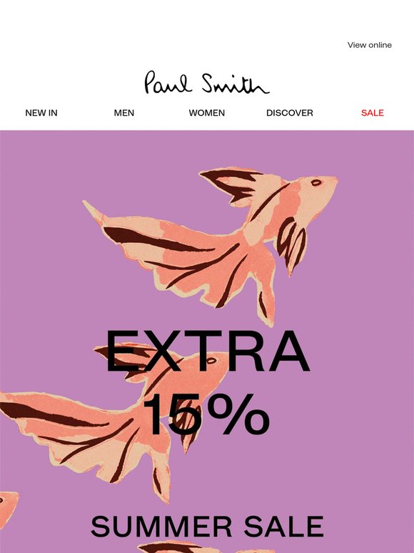 Sale: 15% off when you spend £200