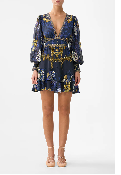 BUTTON FRONT FRILL DRESS | NOTES FROM THE BLUE ROOM