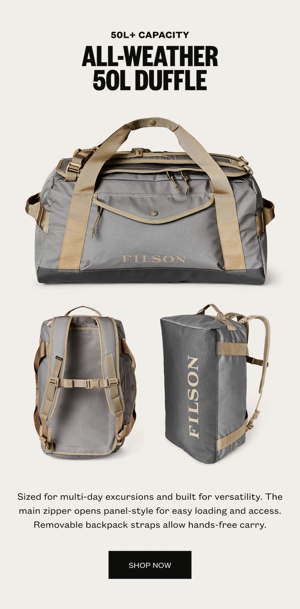 All Weather 50L Duffle