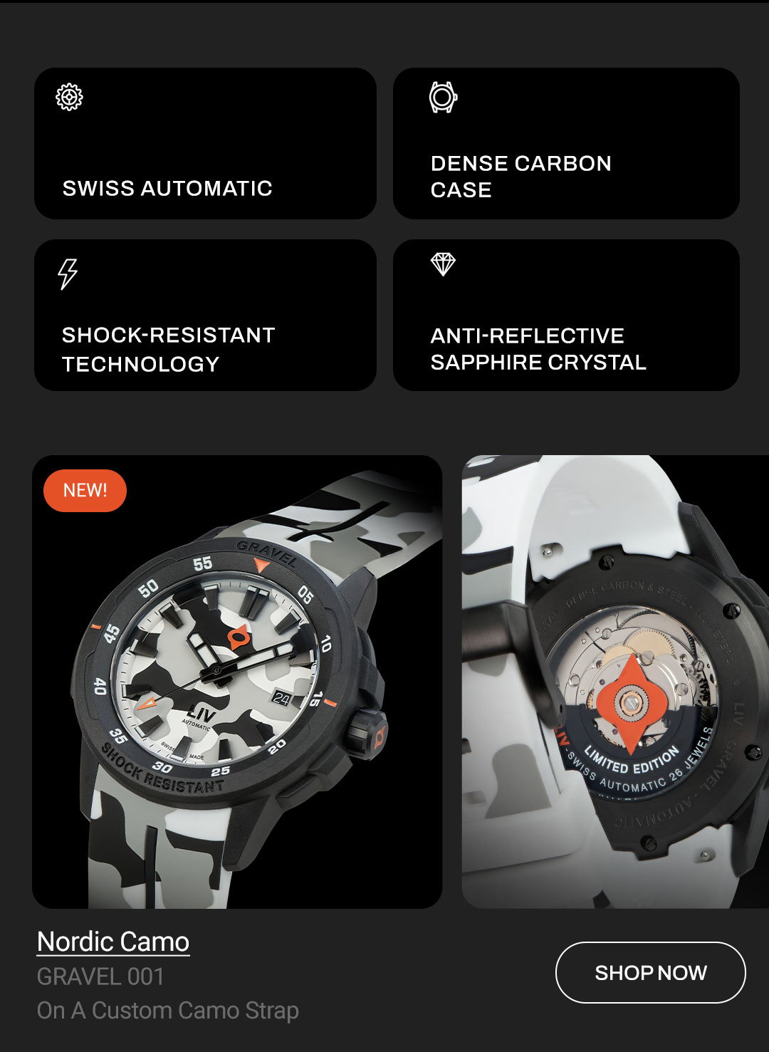 Get this unique Swiss automatic now.