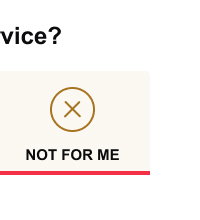 Not for me