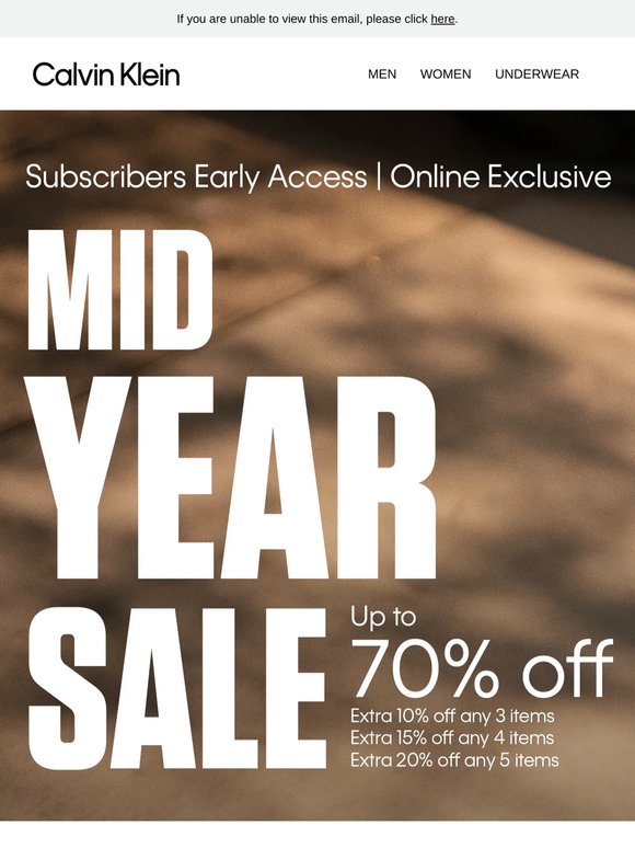 Mid Year Sale: Your Exclusive Access