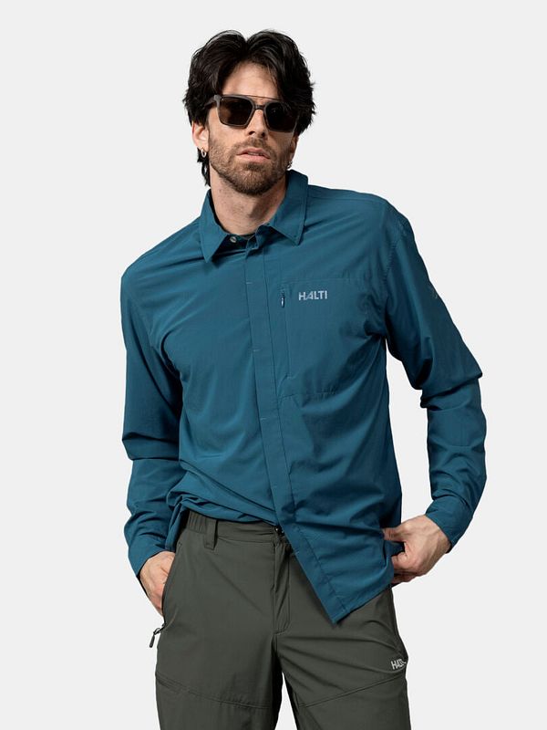 Samoy Pitkähihainen Kauluspaita Miesten / F37 Indian Blue / S