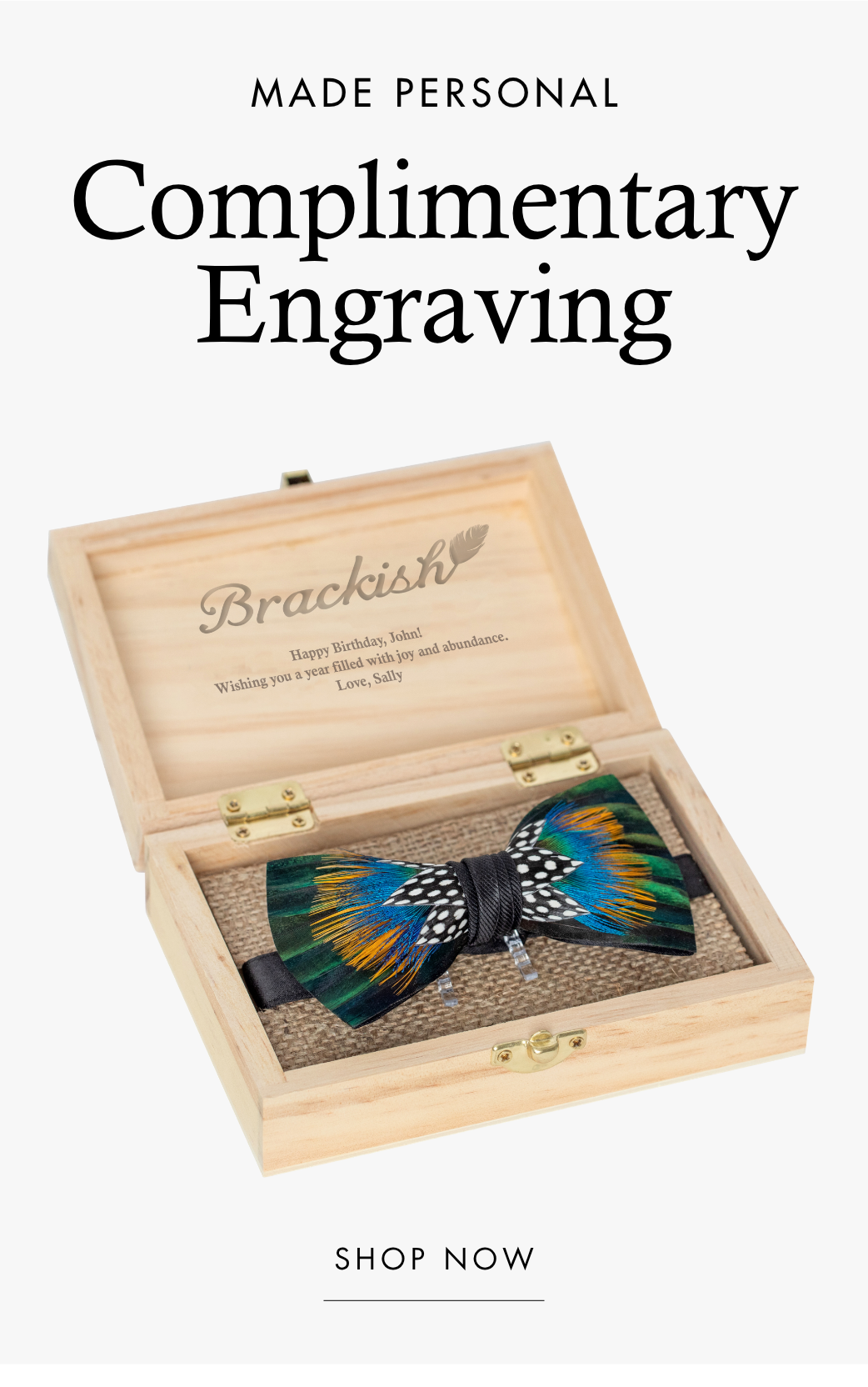 Complimentary Box Engraving