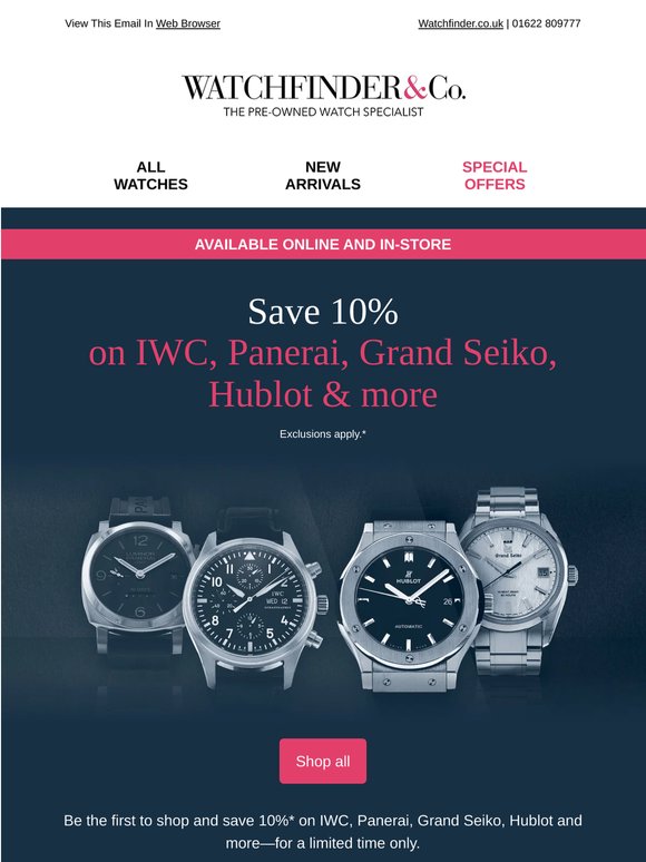 Save 10% on these iconic brands