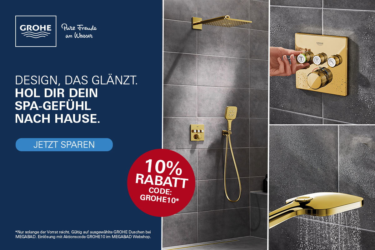 10% Rabatt auf GROHE-Produkte