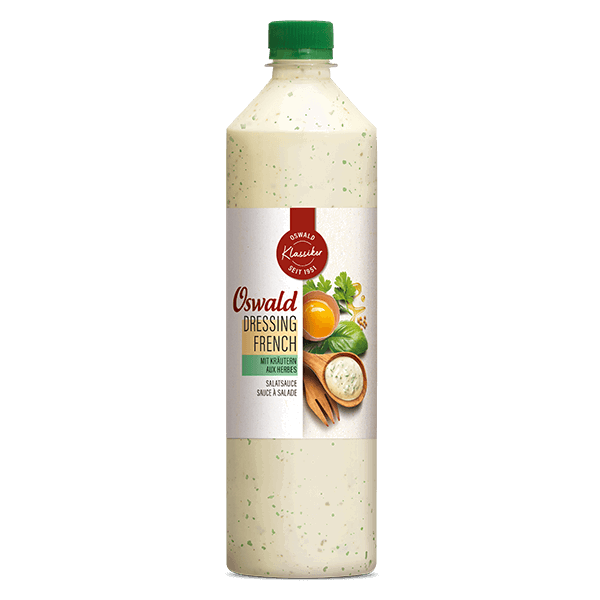 Grosse Flasche Salatsauce French, Saucen, Oswald