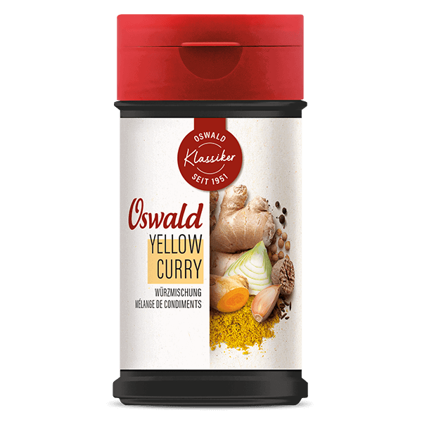 Kleine Dose Yellow Curry Würzmischung, Gewürze, Oswald